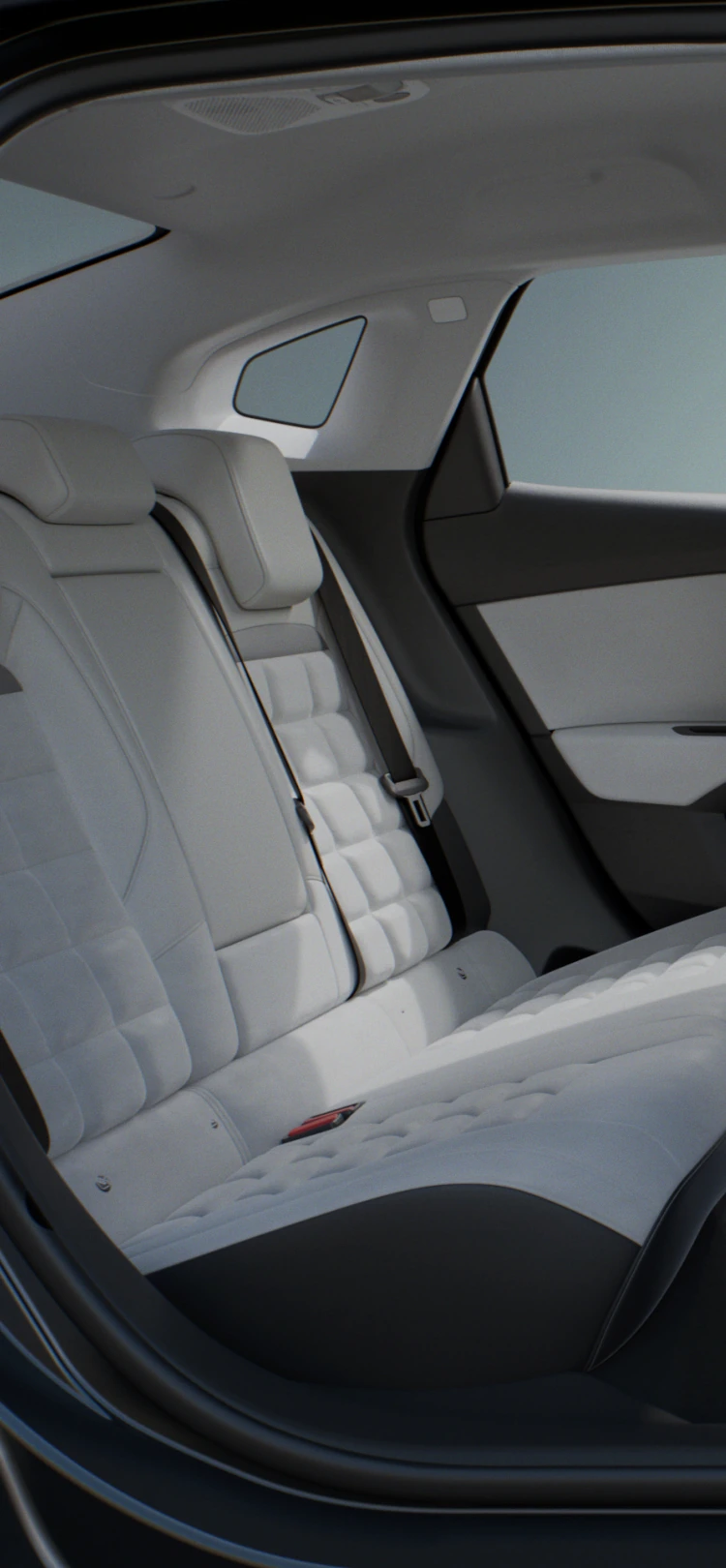 Zijaanzicht van het interieur van de C4 met ruimte, comfort, welzijn en design voor een ruime premium ervaring aan boord.
